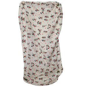 Pottery Barn Kids Mickey Minnie Fitted Toddler Bed Sheet 100% Organic Cotton